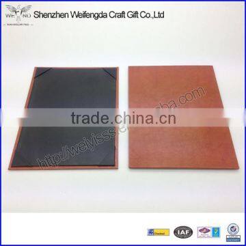 Fashion 4.25*11'' PU Leather Single Drink Menu Holder