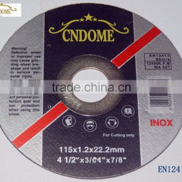 115mm super thin Cutting disc for stainless steel