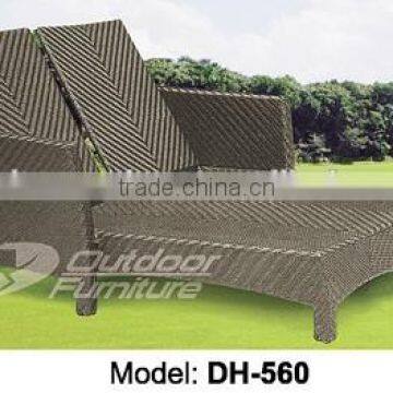 Outdoor rattan double chaise lounge (DH-560)