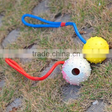 2014 new new designed Hard Rubber Spike Cheap Ball for DOGS