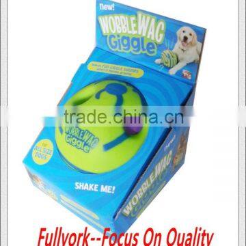 Wobble Wag Giggle Ball As Seen On TV Dog Play Ball Dog Toys With Funny Sounds photo-4