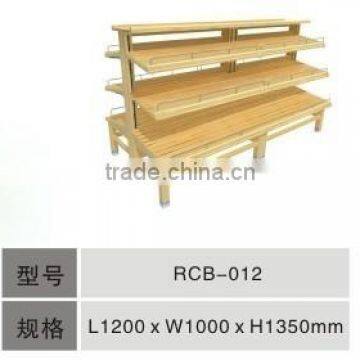 Supermarket Wooden Display Stand Glass Bakery Display Cabinet photo-2