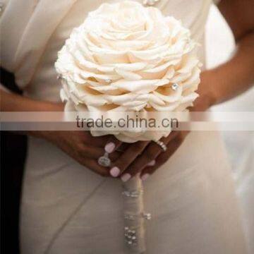 nice cream flower Bridal bouquet for wedding supplies                        
                                                Quality Choice