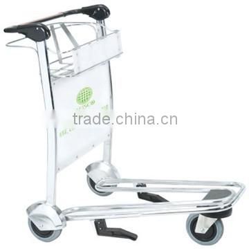 3 wheels stainless steel heavy duty airport luggage trolley in good quality