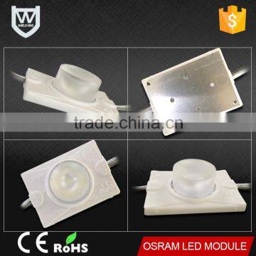 3030 chip led module 1.5w 12volt top quality waterproof ip67 CE Rohs approved for outdoor advertising sing board