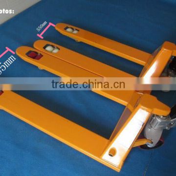 Small Mini Warehouse Equipment 2-3Ton Hand Hydraulic Pallet Truck with Nylon/PU Wheels for sale