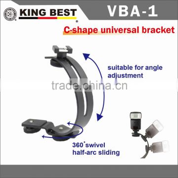 KINGBEST VBA-1 2016 Flash Hot Shoe Bracket C-shape universal bracket slr camera accessories flash bracket