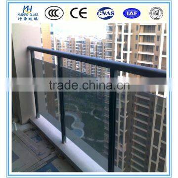 balcony tempered glass double glazed glass panels