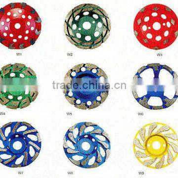 Single row diamond grinding wheel for concrete/ stone/and other material removal