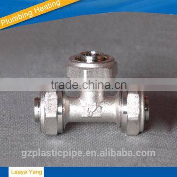 PEX brass fitting union for underfloor heating pipe