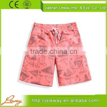 Custom summer sublimation drop crotch swim sport shorts for young men