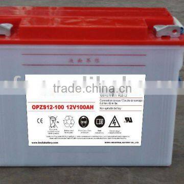 OPzS100 solar tubular plate battery tubular 100ah solar tubular batteries 12v electric tricycle battery manufacturers