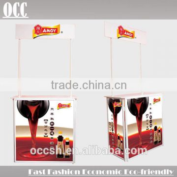 Promotion Table for Supermarket Trade Show Promotion Desk Display Rack