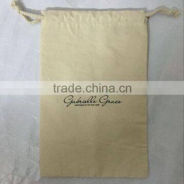 Custom Drawstring Organic Cotton Pouch For Packaging Jewelry