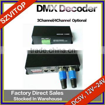 LED Lighting Strip DMX 512 Decoder 3 Channel or 4 Channer optional Input Output Light Electricity Isolation                        
                                                Quality Choice