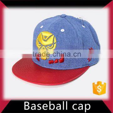 Foldable promotional denim baseball cap