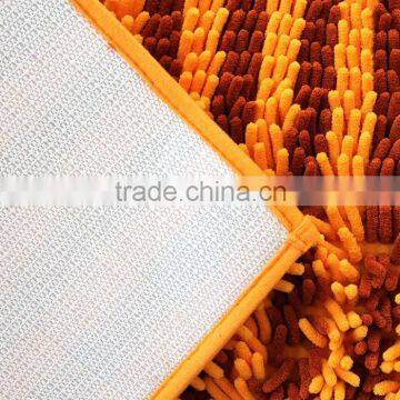 Color Chenille Bathroom Floor Mat Carpet With Anti Slip Base photo-5