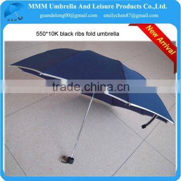 10 ribs travelling 3 fold umbrella