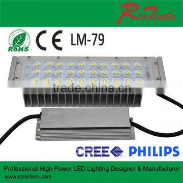 High lumen shoebox solar led street light module, 50w led street light module 100-277V AC/200-480V AC