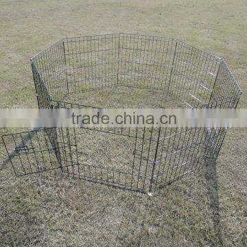 8 panels heavy duty metal wire folding dog play pen