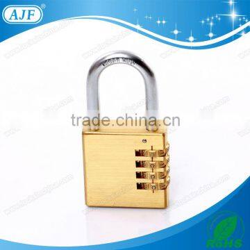 AJF 60mm Protection 4 Numbers Solid Brass Combination Padlock Quality Choice photo-1