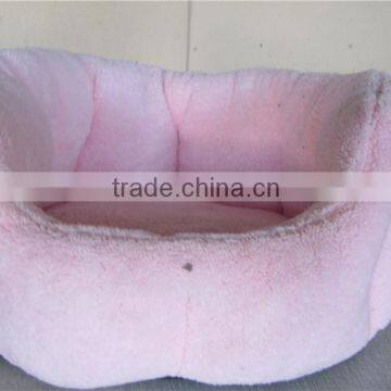 polyester fleece dog bed pink