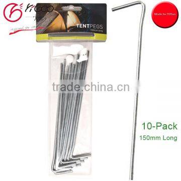 hot sale Steel tent pegs in a pack of 10 Tent Peg Stakes