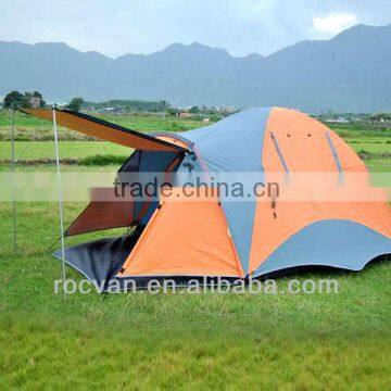 Korea Style 1 Room 2 Door Big Family Double Layer 3-4 Person Dome Tent