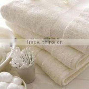 White dobby wholesale bath towels