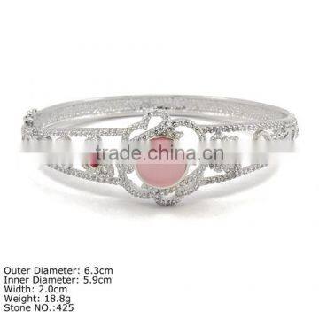 [ CZQ-0065 ] Chinese Style Bangle Ross Quartz Bangle New Design Bangle