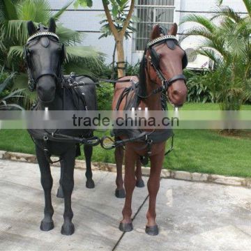 Western saddle Horse harness for two horse