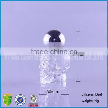 Wholesale Clear 8ml 12ml Empty Cosmetic Glass Liquid Bottle With Metal Cap photo-3