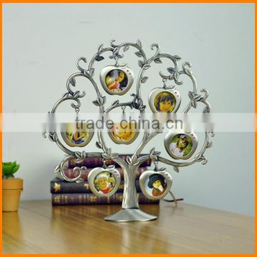 Soft home tree shape zinc alloy metal crafts Happy Tree Photo Frame PF9460A