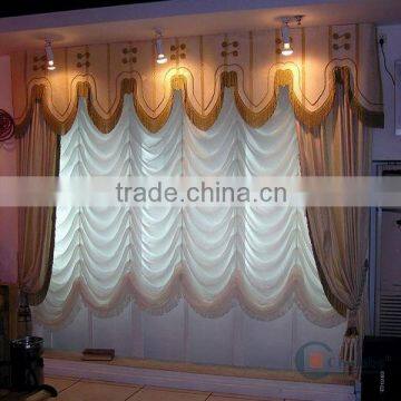 Fan Shaped Window Roman Curtains and Blinds