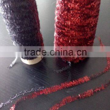 1/5NM centipede/feather knitting yarn 100%Polyester