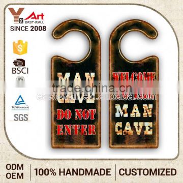 Cost-Effective hot-stamping home decoration room sublimation mdf door signs hanger