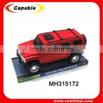 Red plastic cheap car friction toy car