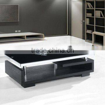 MDF Black High Gloss Coffee Table-1023