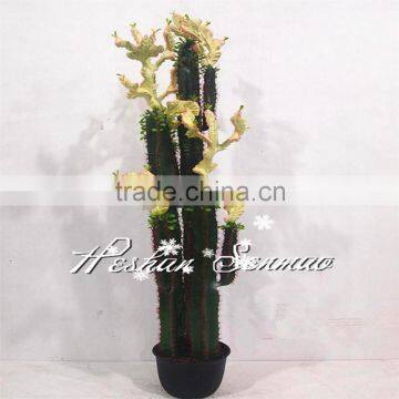 Factory direct sale all types of plastic material artificial potted cactus plant for indoor outdoor ornament