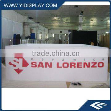 12ft Square Tension Fabric Graphic Ceiling Banner frames