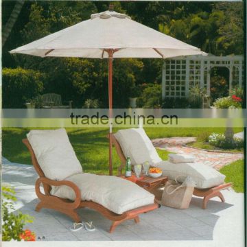 Beach garden double chair with umbrella