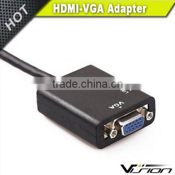 HDMI Male to VGA HD-15 15 Pin Male Adapter Cable Cord for DVD HDTV photo-5