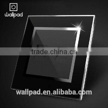 OEM Factory Wallpad Black Waterproof Acrylic Glass 110~250V EU UK RJ11 RJ45 Telephone Computer Wall Socket Modular Jack photo-5