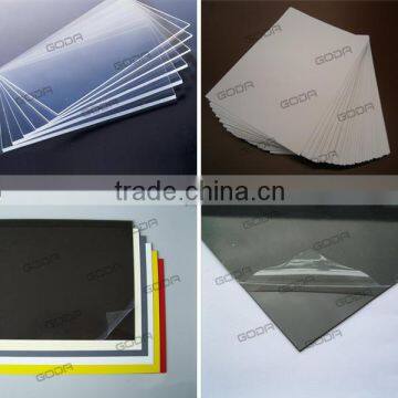 Transparent clear rigid PVC panels, 1000x1400mm size