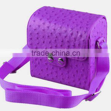 Competitive Price Fancy Ostrich Leather Camera Bag in Dongguan photo-4