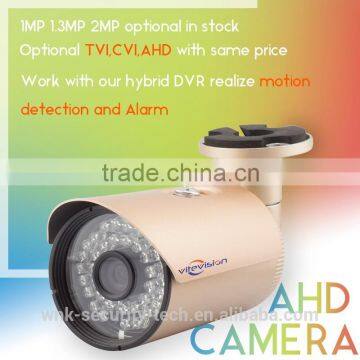 Vitevision 720p 1.3mp hd high focus brand AHD stainless steel cctv camera with cheap price