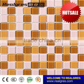 30x30cm kitchen wall deraction glossy glass mosaic tile