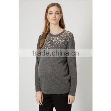 Scatter Embellished Jumper plus size maternity sweaters clothes