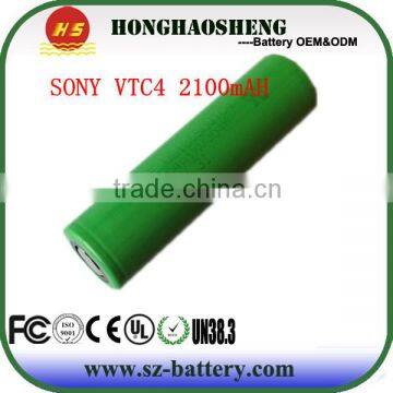 With US18650vtc4 2100mah 30A li-ion battery for 18650 sony battery