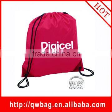 Cheap kids backpack drawstring bag polyester